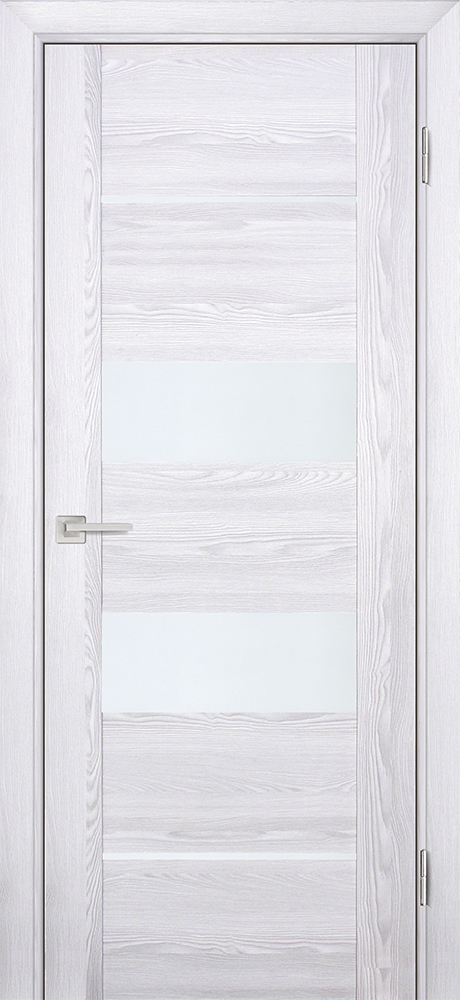 Двери ЭКОШПОН, ПВХ PROFILO PORTE PSK-6 со стеклом Ривьера айс размер 190 х 55 см. артикул F0000058589