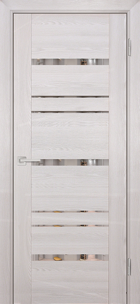 Двери ЭКОШПОН, ПВХ PROFILO PORTE PSK-3 со стеклом Ривьера крем размер 200 х 60 см. артикул F0000067333