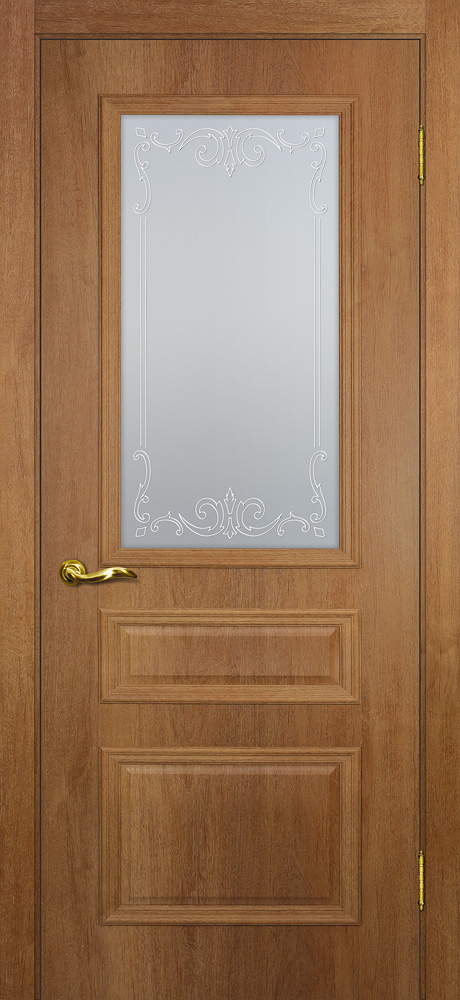 Двери ЭКОШПОН, ПВХ МАРИАМ Верона 2 со стеклом Дуб арагон размер 200 х 60 см. артикул F0000067995