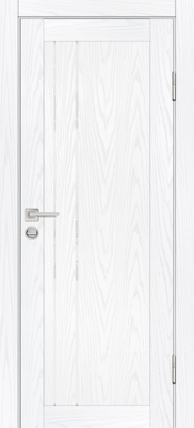 Двери ЭКОШПОН, ПВХ PROFILO PORTE PSM-10 со стеклом Дуб скай белый размер 190 х 55 см. артикул F0000081970