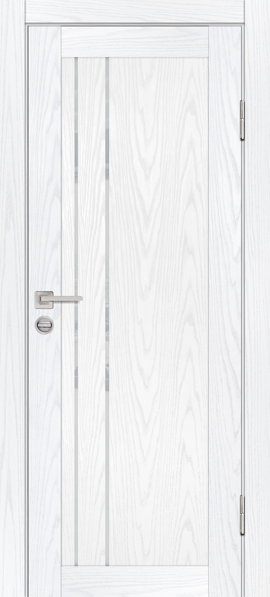 Двери ЭКОШПОН, ПВХ PROFILO PORTE PSM-10 со стеклом Дуб скай белый размер 200 х 60 см. артикул F0000081979