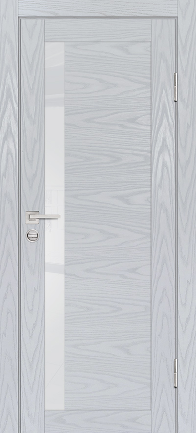 Двери ЭКОШПОН, ПВХ PROFILO PORTE PSM-11 со стеклом Дуб скай серый размер 190 х 55 см. артикул F0000082067
