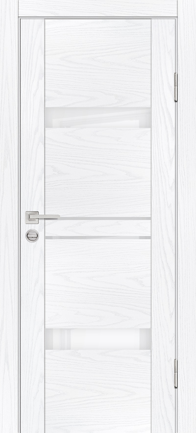 Двери ЭКОШПОН, ПВХ PROFILO PORTE PSM-12 со стеклом Дуб скай белый размер 190 х 55 см. артикул F0000082114