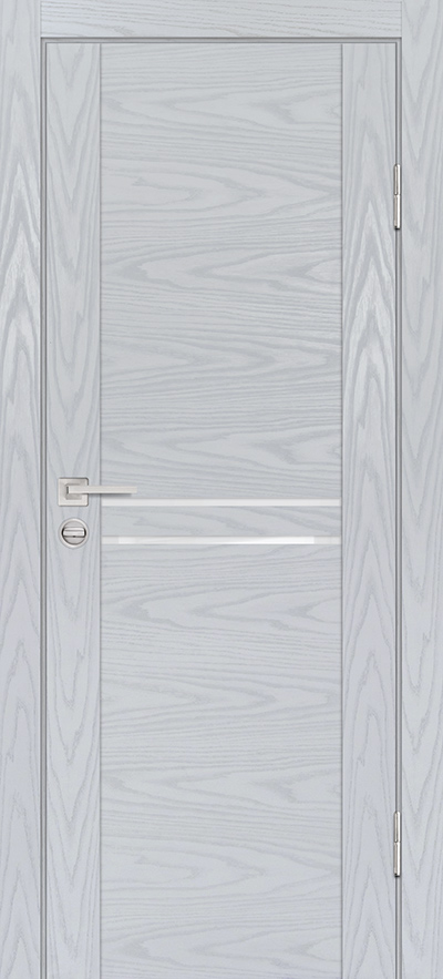 Двери ЭКОШПОН, ПВХ PROFILO PORTE PSM-4 со стеклом Дуб скай серый размер 190 х 55 см. артикул F0000082300