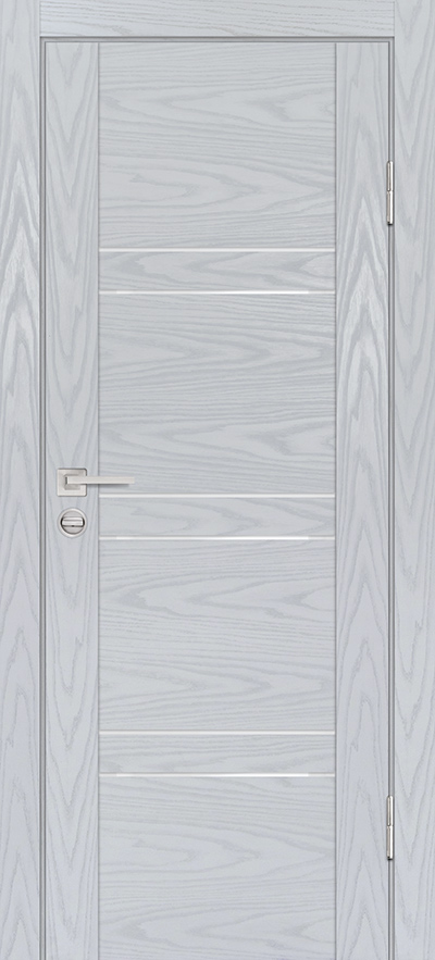 Двери ЭКОШПОН, ПВХ PROFILO PORTE PSM-6 со стеклом Дуб скай серый размер 190 х 55 см. артикул F0000082444
