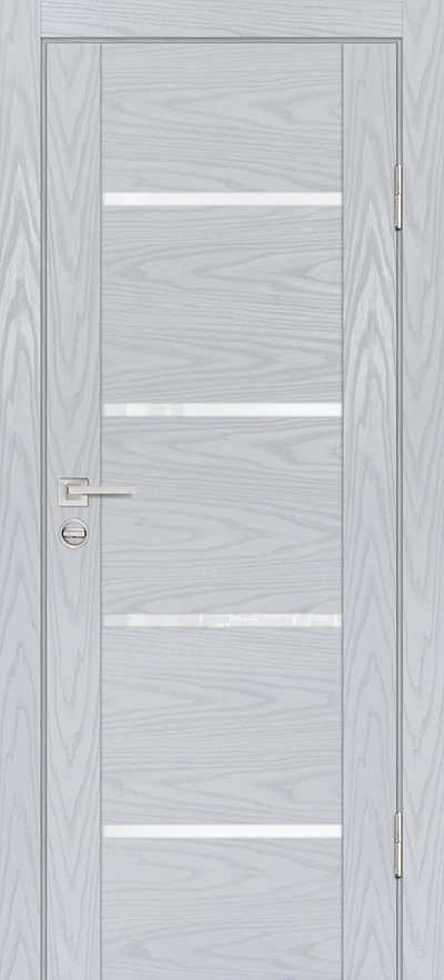 Двери ЭКОШПОН, ПВХ PROFILO PORTE PSM-7 со стеклом Дуб скай серый размер 190 х 55 см. артикул F0000082516