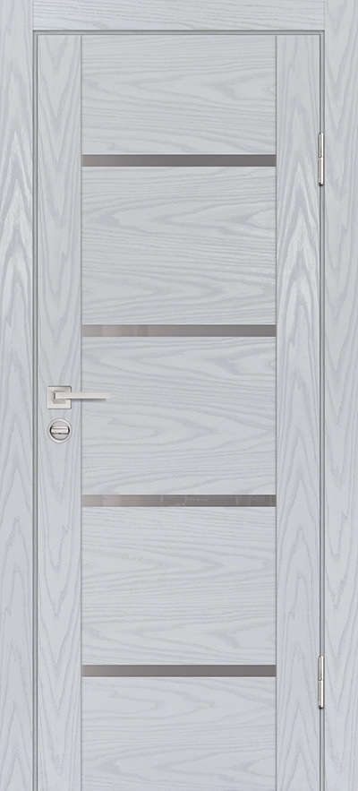 Двери ЭКОШПОН, ПВХ PROFILO PORTE PSM-7 со стеклом Дуб скай серый размер 200 х 60 см. артикул F0000082526