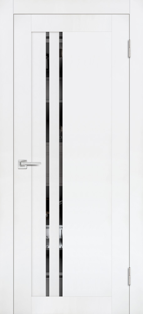 Двери ЭКОШПОН, ПВХ PROFILO PORTE PST-10 со стеклом белый бархат размер 190 х 55 см. артикул F0000090101