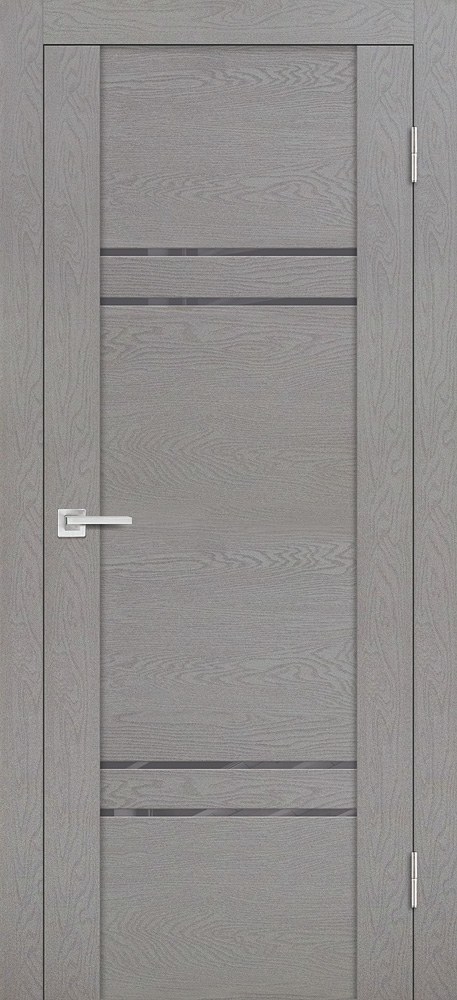 Двери ЭКОШПОН, ПВХ PROFILO PORTE PST-5 со стеклом серый ясень размер 190 х 55 см. артикул F0000090444