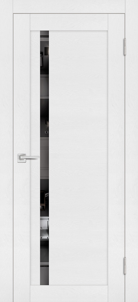 Двери ЭКОШПОН, ПВХ PROFILO PORTE PST-8 со стеклом белый ясень размер 190 х 55 см. артикул F0000090551