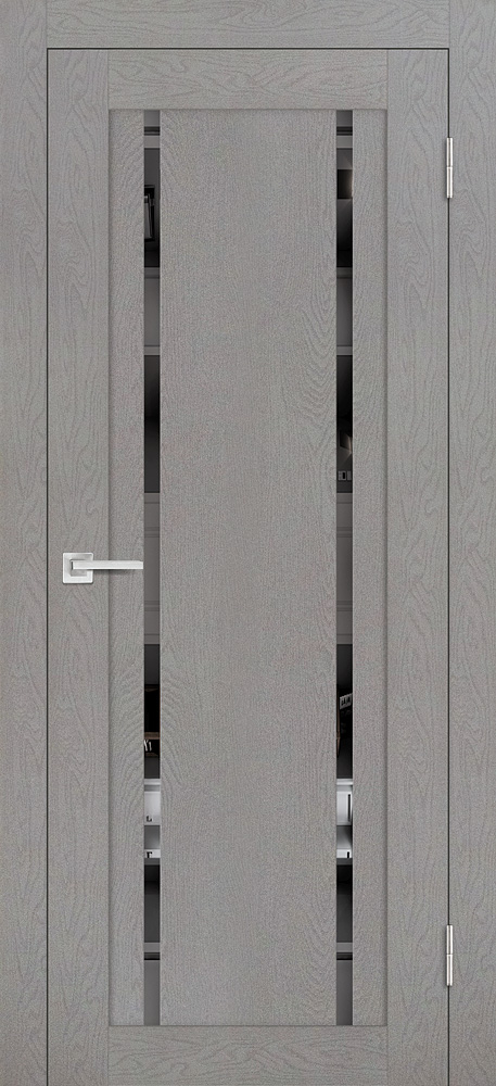 Двери ЭКОШПОН, ПВХ PROFILO PORTE PST-9 со стеклом серый ясень размер 190 х 55 см. артикул F0000090659