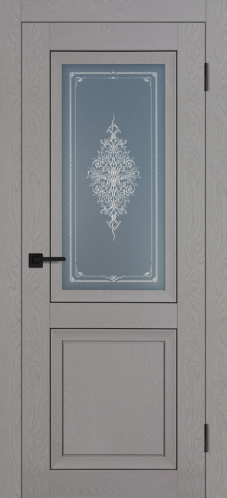 Двери ЭКОШПОН, ПВХ PROFILO PORTE PST-27 со стеклом серый ясень размер 200 х 60 см. артикул F0000090944