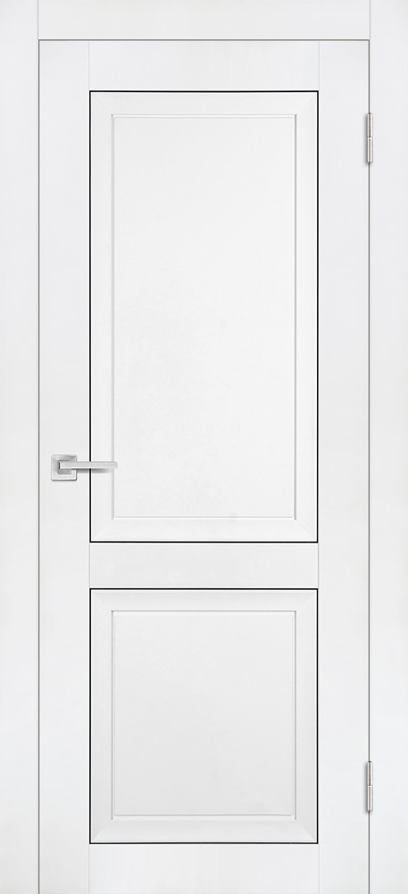 Двери ЭКОШПОН, ПВХ PROFILO PORTE PST-28 глухое белый бархат размер 200 х 60 см. артикул F0000091201