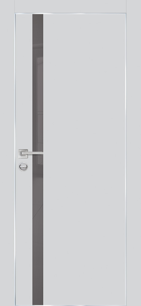 Двери ЭКОШПОН, ПВХ PROFILO PORTE PX-8 AL кромка с 4-х ст. со стеклом Агат размер 200 х 60 см. артикул F0000095176