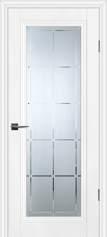 Двери ЭКОШПОН, ПВХ PROFILO PORTE PSC-35 со стеклом Белый размер 200 х 60 см. артикул F0000095641