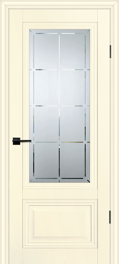 Двери ЭКОШПОН, ПВХ PROFILO PORTE PSC-37 со стеклом Магнолия размер 200 х 60 см. артикул F0000095657