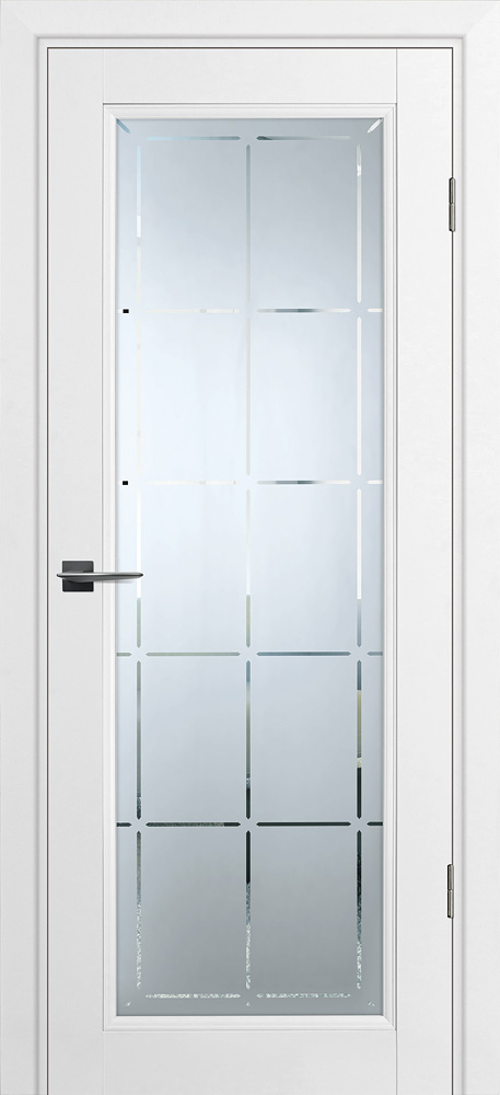 Двери ЭКОШПОН, ПВХ PROFILO PORTE PSU-35 со стеклом Белый размер 200 х 80 см. артикул F0000095763
