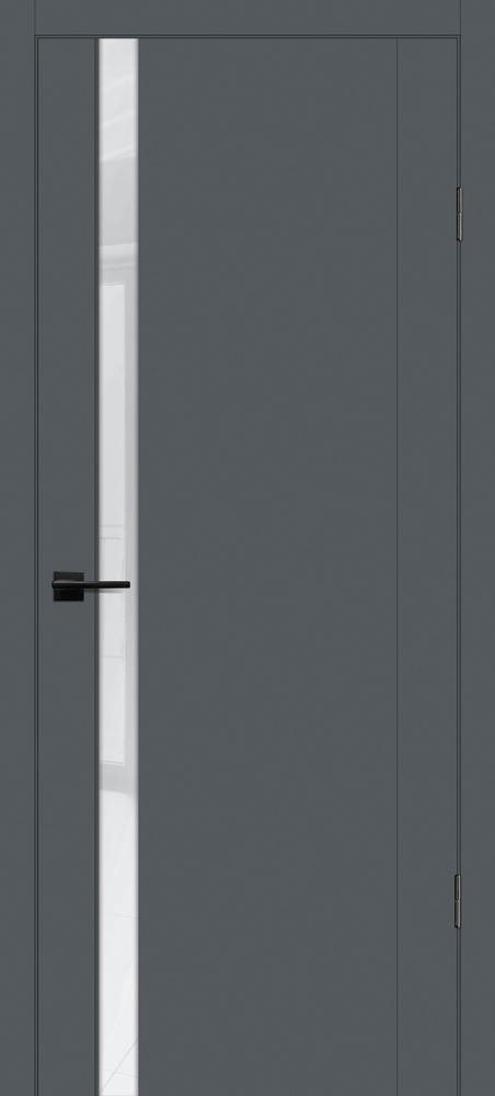 Двери ЭКОШПОН, ПВХ PROFILO PORTE PSC-10 со стеклом Графит размер 190 х 55 см. артикул F0000096144