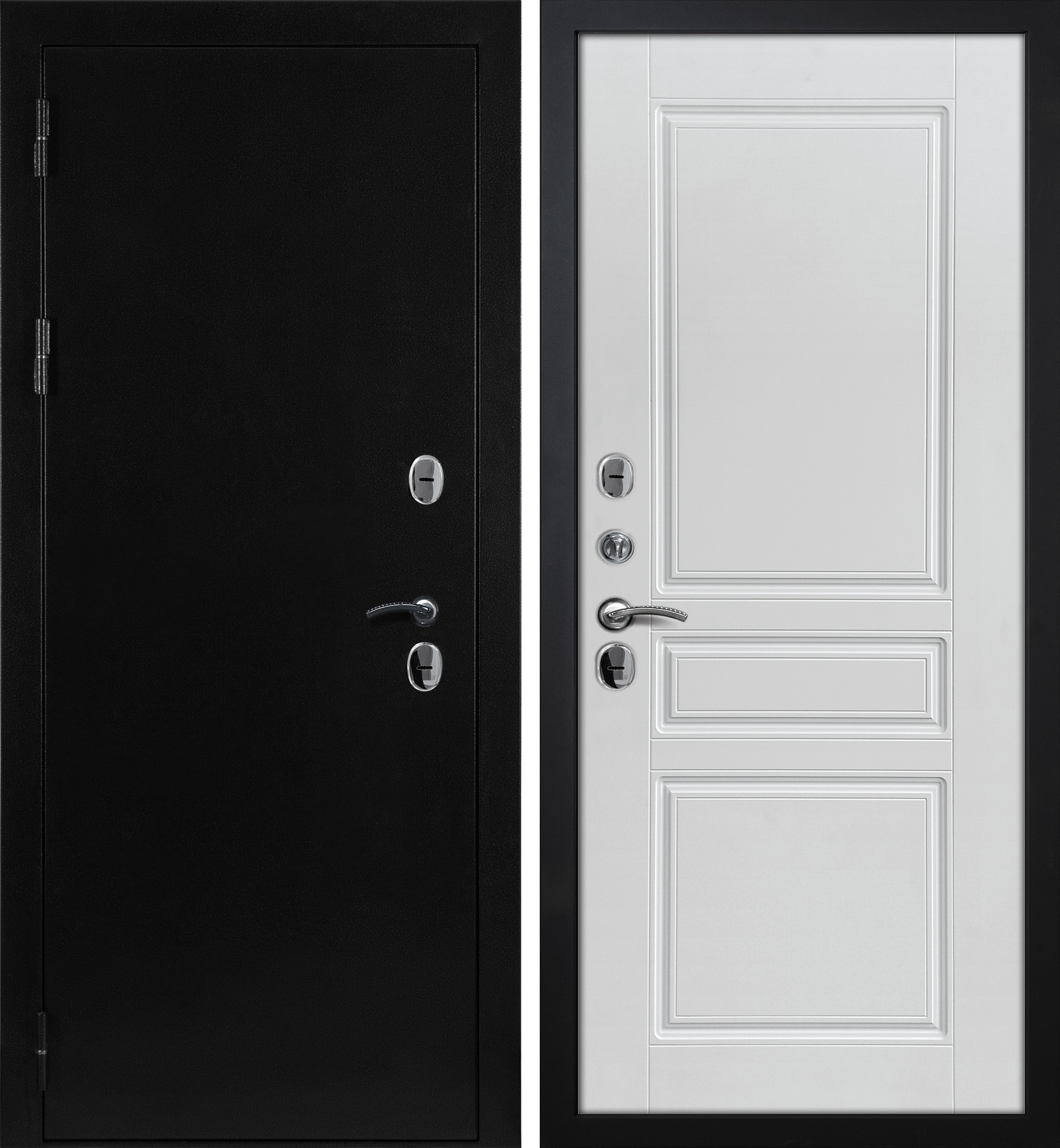 Дверь Термо-1/ 8ТФЛ-49 Черное серебро
