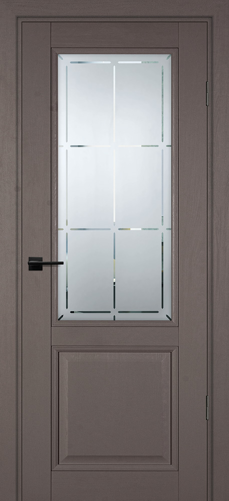Двери ЭКОШПОН, ПВХ PROFILO PORTE PSU-37 со стеклом Каменное дерево размер 200 х 60 см. артикул F0000099446