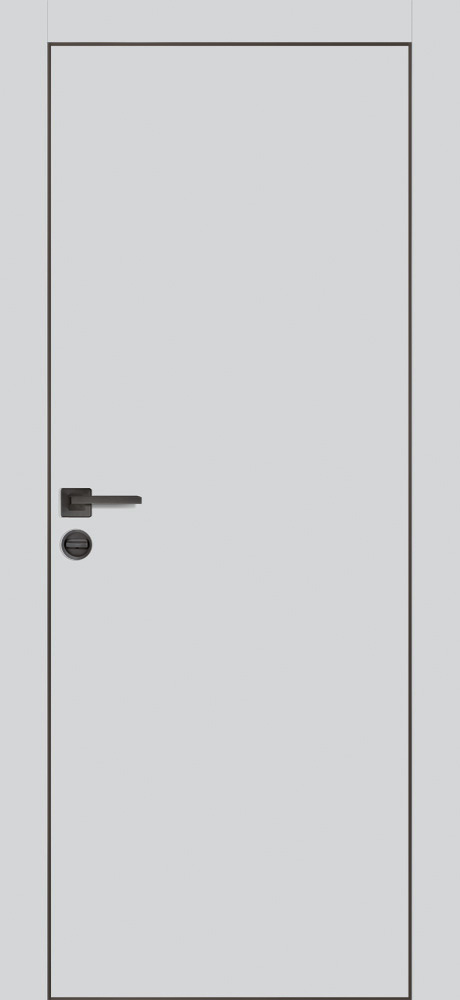 Двери ЭКОШПОН, ПВХ PROFILO PORTE PX-1 черная кромка с 4-х ст. глухое Агат размер 200 х 60 см. артикул F0000099962