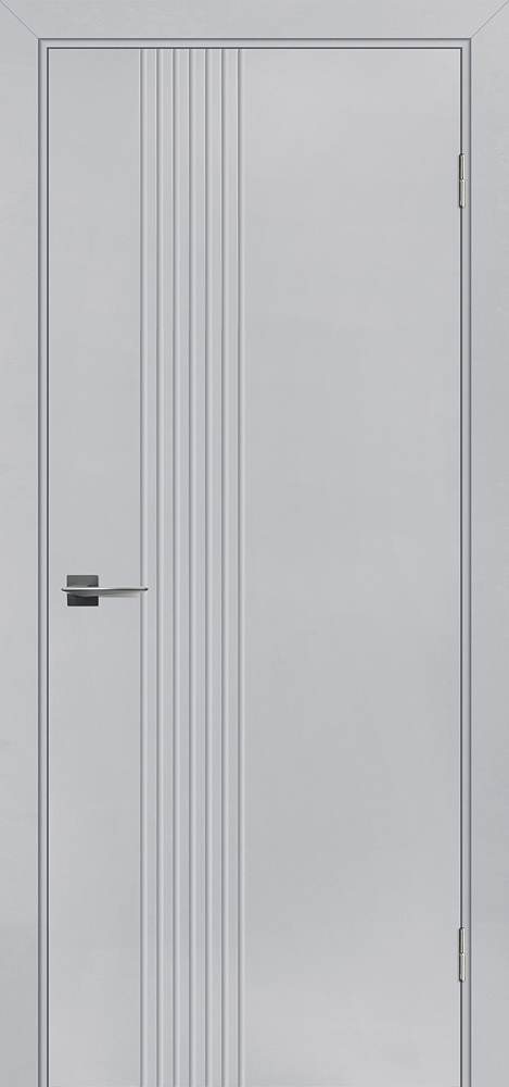 Двери крашеные (Эмаль) ТЕКОНА Smalta-Rif 202 глухое Светло-серый RAL 7047 размер 200 х 90 см. артикул F0000105627