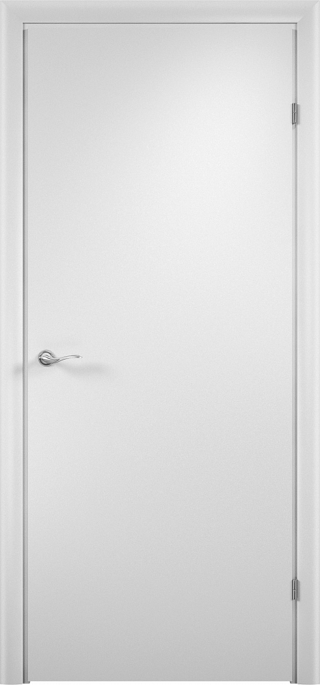 Двери для стройки VERDA ДПГ четверть 2014 в комплекте глухое Белый