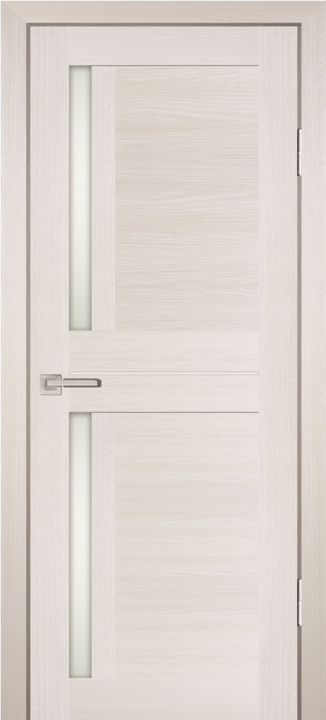 Двери ЭКОШПОН, ПВХ PROFILO PORTE PS-19 со стеклом ЭшВайт Мелинга размер 190 х 55 см. артикул F0000042015