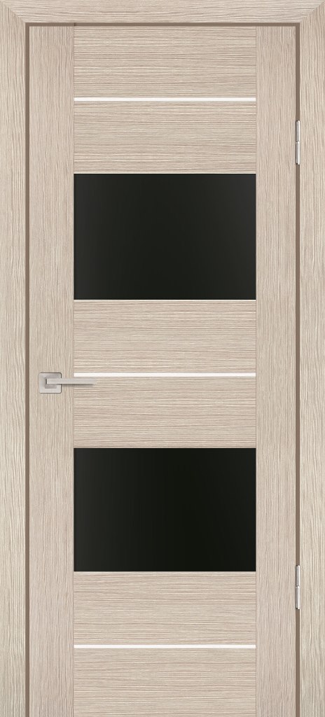 Двери ЭКОШПОН, ПВХ PROFILO PORTE PS-21 со стеклом Капучино Мелинга размер 200 х 60 см. артикул F0000042268