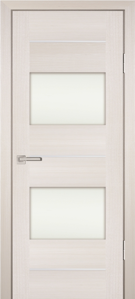 Двери ЭКОШПОН, ПВХ PROFILO PORTE PS-21 со стеклом ЭшВайт Мелинга
