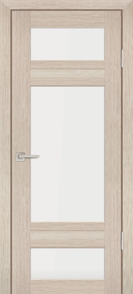 Двери ЭКОШПОН, ПВХ PROFILO PORTE PS-06 со стеклом Капучино Мелинга