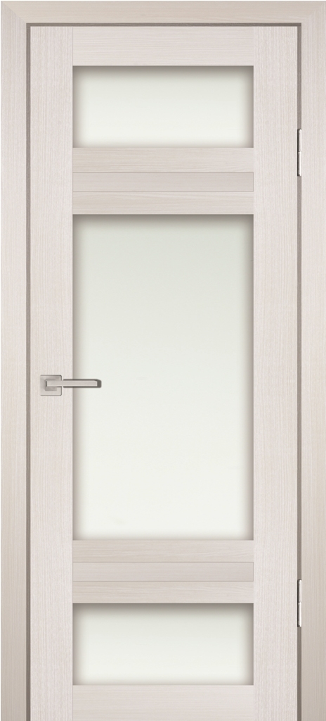 Двери ЭКОШПОН, ПВХ PROFILO PORTE PS-06 со стеклом ЭшВайт Мелинга