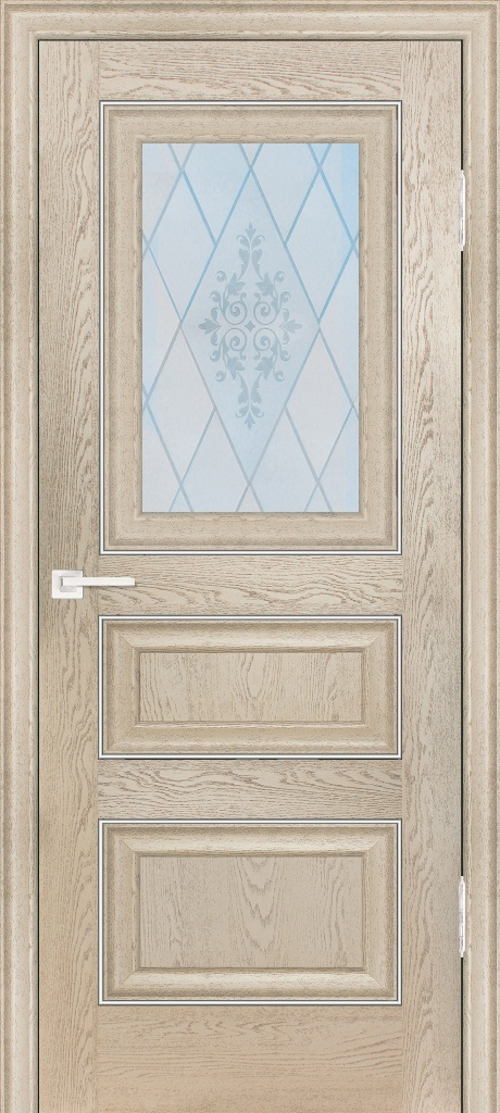 Двери ЭКОШПОН, ПВХ PROFILO PORTE PSB-29 со стеклом Дуб Гарвард бежевый
