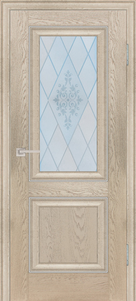 Двери ЭКОШПОН, ПВХ PROFILO PORTE PSB-27 со стеклом Дуб Гарвард бежевый