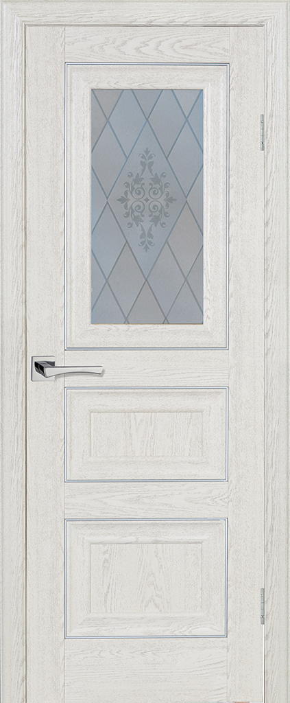 Двери ЭКОШПОН, ПВХ PROFILO PORTE PSB-29 со стеклом Дуб Гарвард кремовый