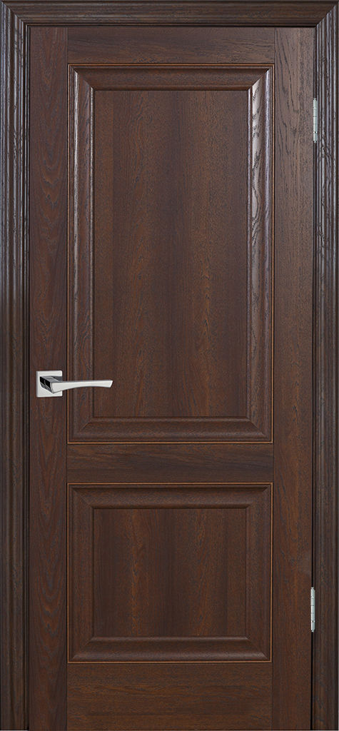 Двери ЭКОШПОН, ПВХ PROFILO PORTE PSB-28 глухое Дуб Оксфорд темный размер 200 х 60 см. артикул F0000045021