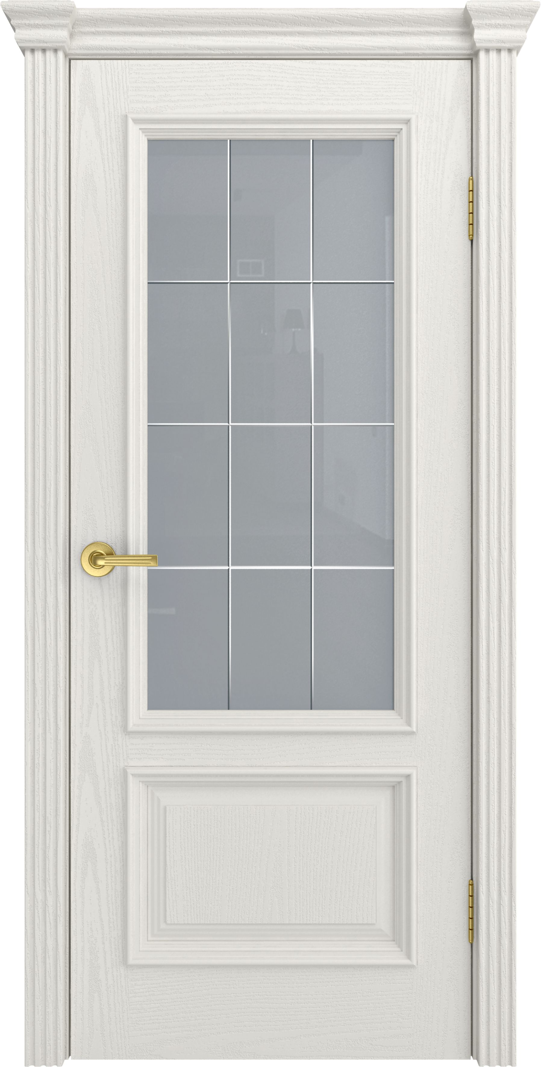 Двери шпонированные ТЕКОНА Фрейм 07 со стеклом Бьянко размер 200 х 60 см. артикул F0000045029