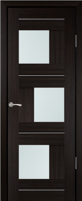 Двери ЭКОШПОН, ПВХ PROFILO PORTE PS-13 со стеклом Мокко размер 190 х 55 см. артикул F0000045305