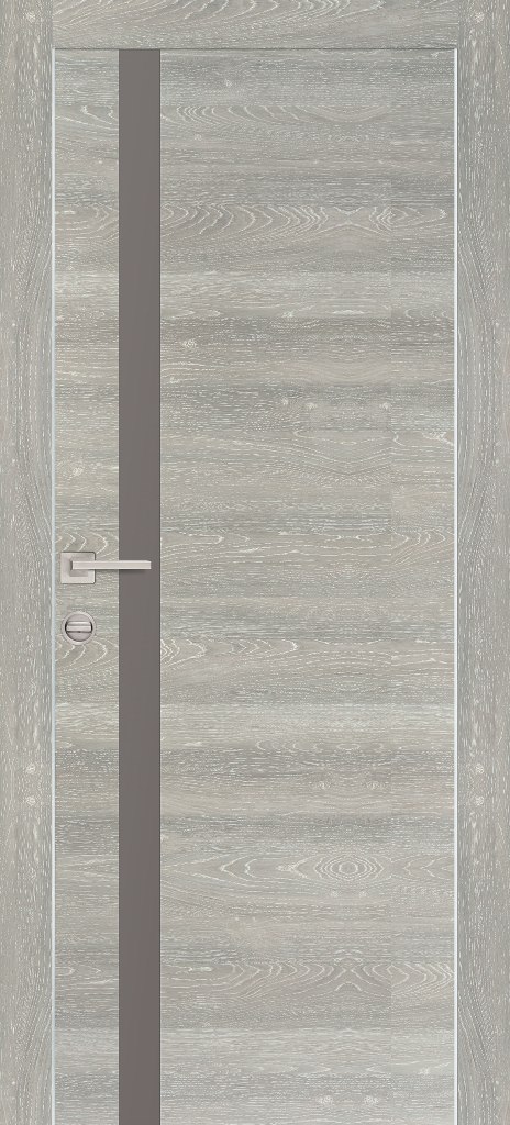 Двери ЭКОШПОН, ПВХ PROFILO PORTE PX-8 AL кромка с 2-х ст. со стеклом Дуб грей патина