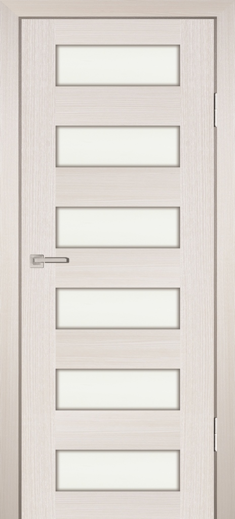 Двери ЭКОШПОН, ПВХ PROFILO PORTE PS-35 со стеклом ЭшВайт Мелинга размер 190 х 55 см. артикул F0000045764