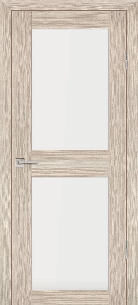 Двери ЭКОШПОН, ПВХ PROFILO PORTE PS-04 со стеклом Капучино Мелинга