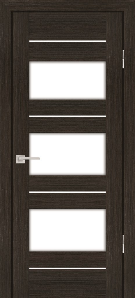 Двери ЭКОШПОН, ПВХ PROFILO PORTE PS-11 со стеклом Мокко