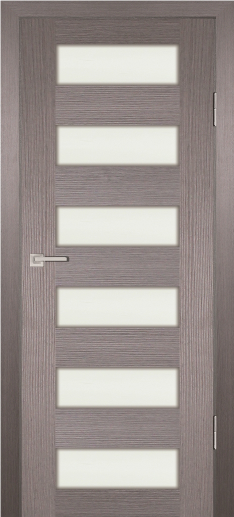 Двери ЭКОШПОН, ПВХ PROFILO PORTE PS-35 со стеклом Грей Мелинга