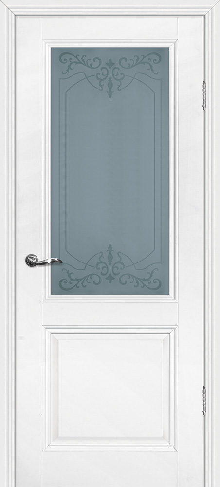 Двери ЭКОШПОН, ПВХ PROFILO PORTE PSC-27 со стеклом Белый размер 200 х 60 см. артикул F0000049424