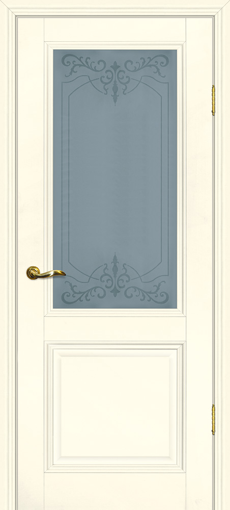 Двери ЭКОШПОН, ПВХ PROFILO PORTE PSC-27 со стеклом Магнолия размер 200 х 60 см. артикул F0000049468
