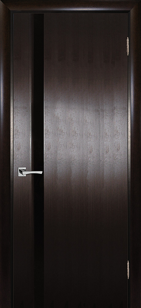 Двери шпонированные ТЕКОНА Страто 01 со стеклом Тонированный черный дуб