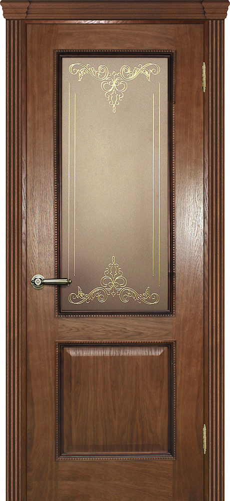Двери шпонированные ТЕКОНА Фрейм 02 со стеклом Дуб размер 200 х 60 см. артикул F0000050578