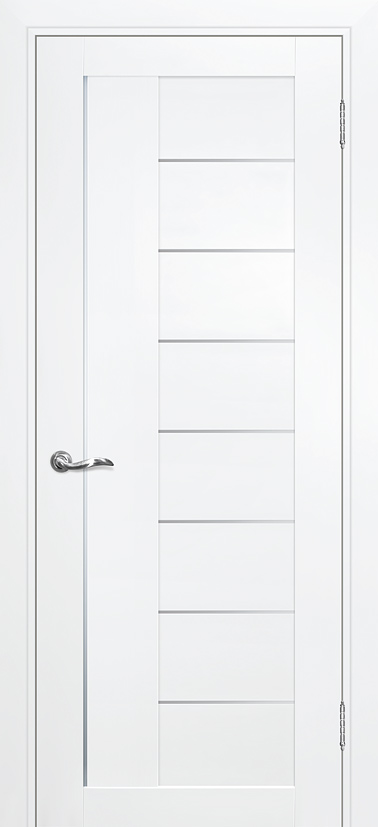 Двери ЭКОШПОН, ПВХ PROFILO PORTE PSC-17 со стеклом Белый размер 190 х 55 см. артикул F0000050866