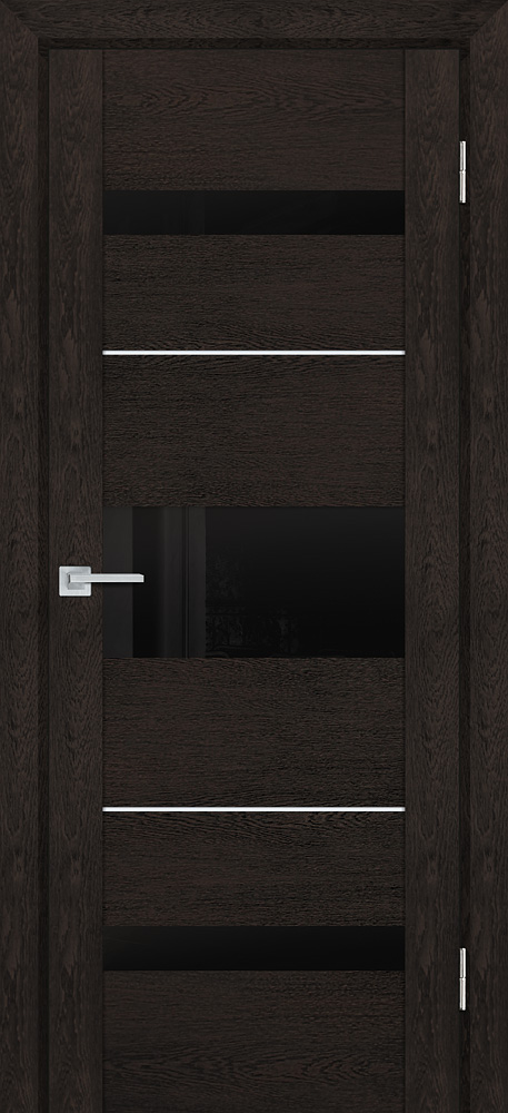 Двери ЭКОШПОН, ПВХ PROFILO PORTE PSN- 7 со стеклом Фреско антико размер 200 х 60 см. артикул F0000054867