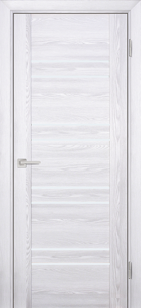 Двери ЭКОШПОН, ПВХ PROFILO PORTE PSK-1 со стеклом Ривьера айс